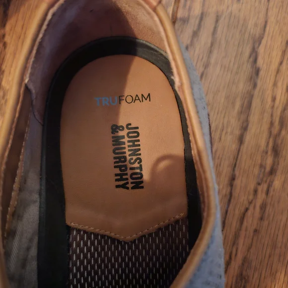 Johnston & Murphy Men's Knit Green Wing Oxfords - Picture 2 of 6